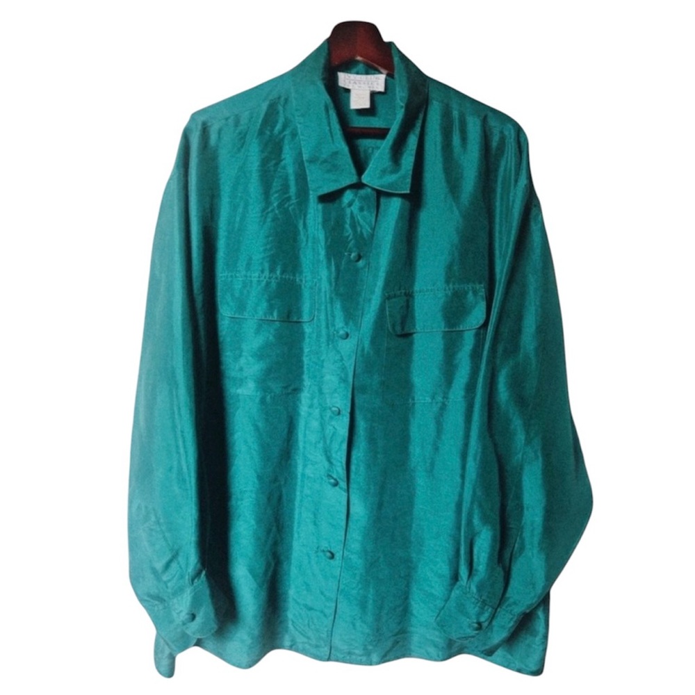 Vintage Woman’s Ivy Club Classics 100% Silk | 18W WhimsiGoth | JewelTone